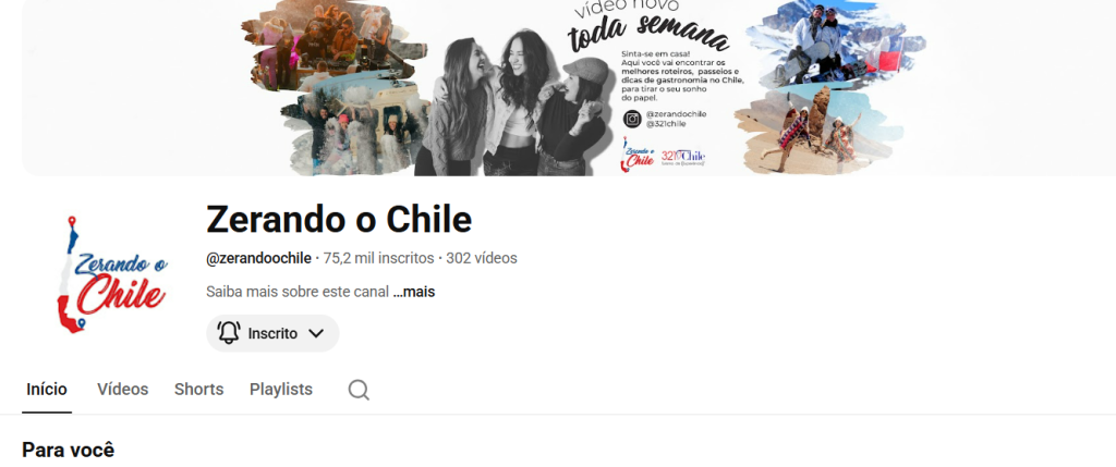 Youtube Zerando Chile