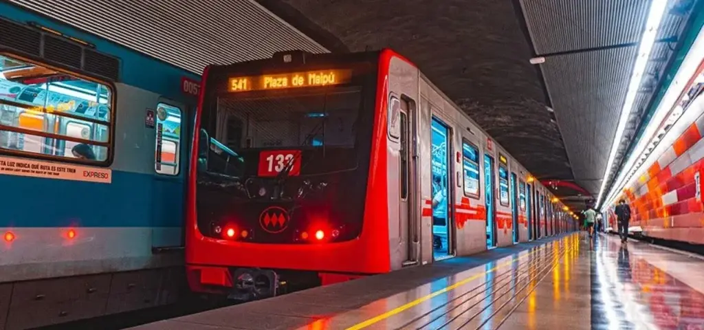 Metrô em Santiago